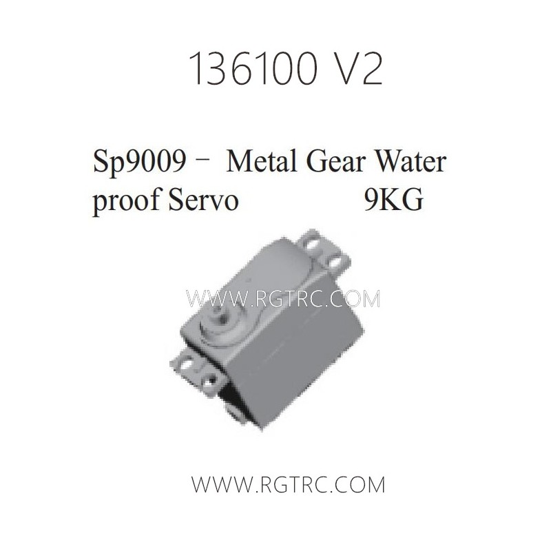 RGT 136100 V2 Upgrade Parts SP9009 Metal Gear Waterproof Servo 9KG