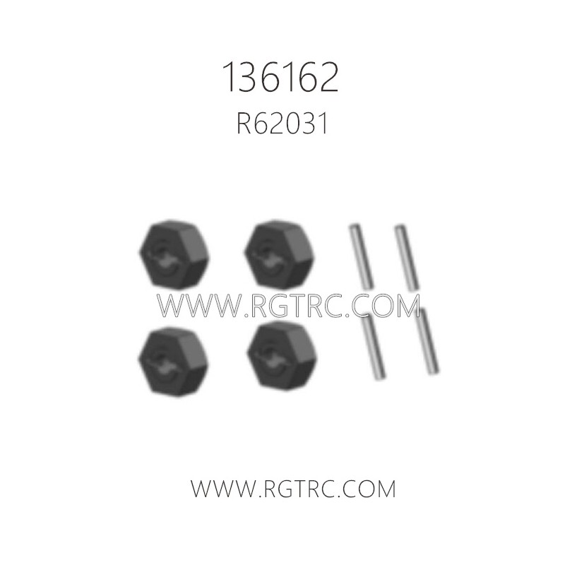RGT 136162 1/16 RC Car Parts R62031 Wheel Hex Pins 1.5x10mm