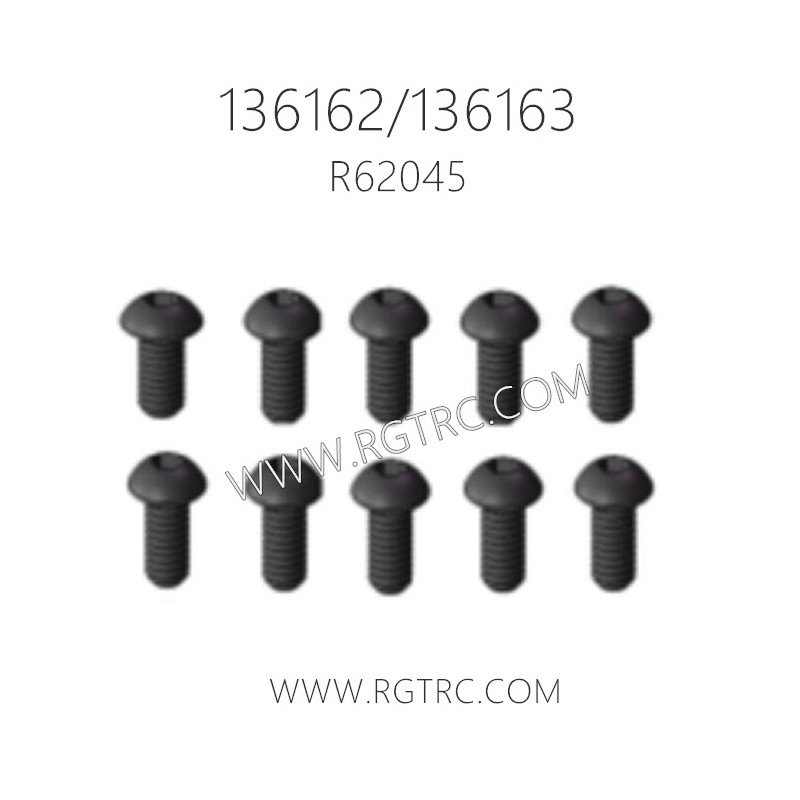 RGT 136162 136163 RC Car Parts R62045 Button Head Hex Screw 2.5X6mm