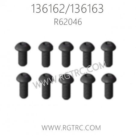 RGT 136162 136163 RC Car Parts R62046 Button Head Hex Screw 2.5X8mm
