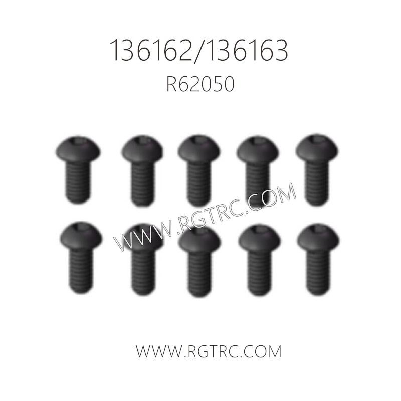 RGT 136162 136163 RC Car Parts R62050 Button Head Hex Screw 2.5X20mm