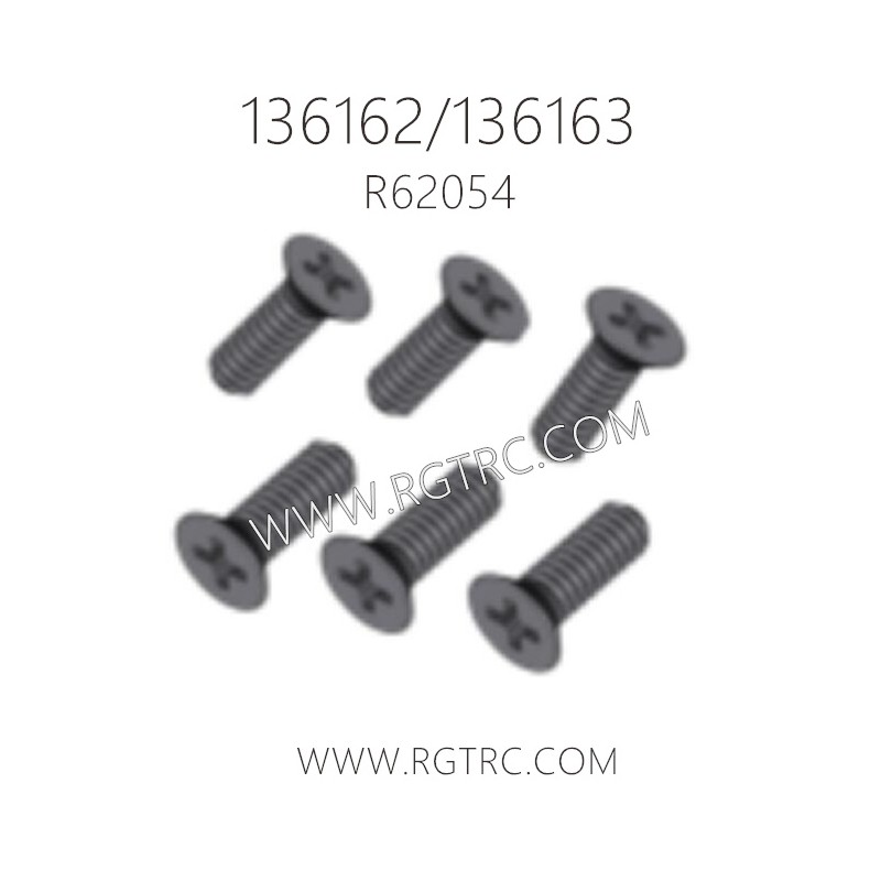 RGT 136162 136163 RC Car Parts R62054 Flat Head Phillips self-tapping Screw 2X6MM