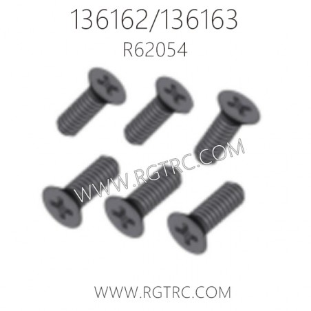 RGT 136162 136163 RC Car Parts R62054 Flat Head Phillips self-tapping Screw 2X6MM